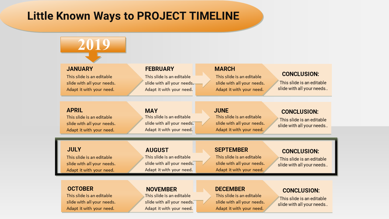 Systematical Project Plan Timeline Powerpoint Template